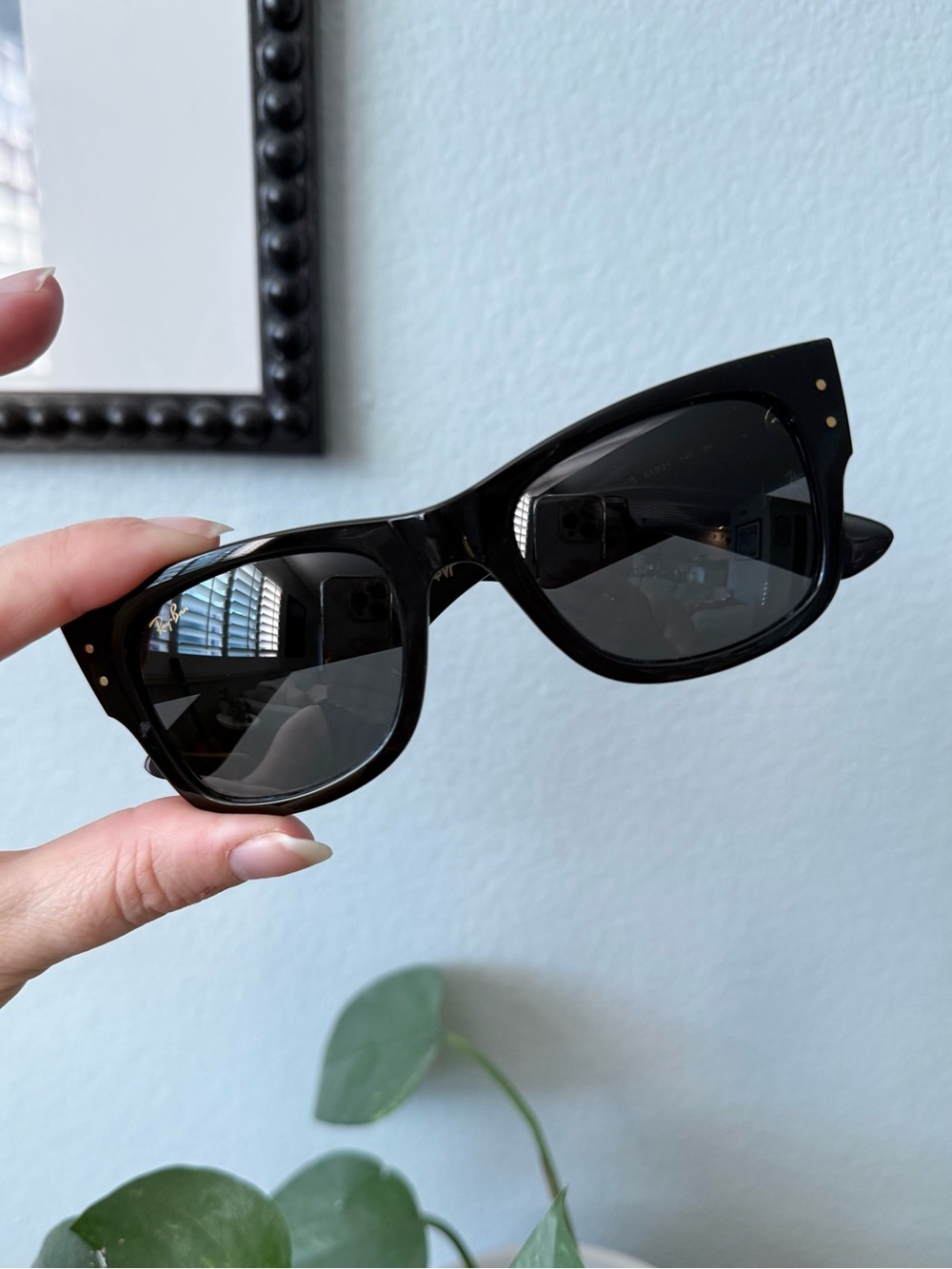 Rayban A$AP Rocky Mega Wayfarer Blacked Out Collection RB0840S 6826J5 51-21